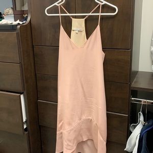 Lavender Brown pink slip dress